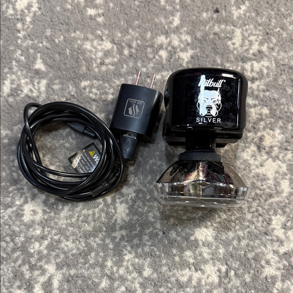 Pitbull Silver Rechargeable Electric Shaver - Black